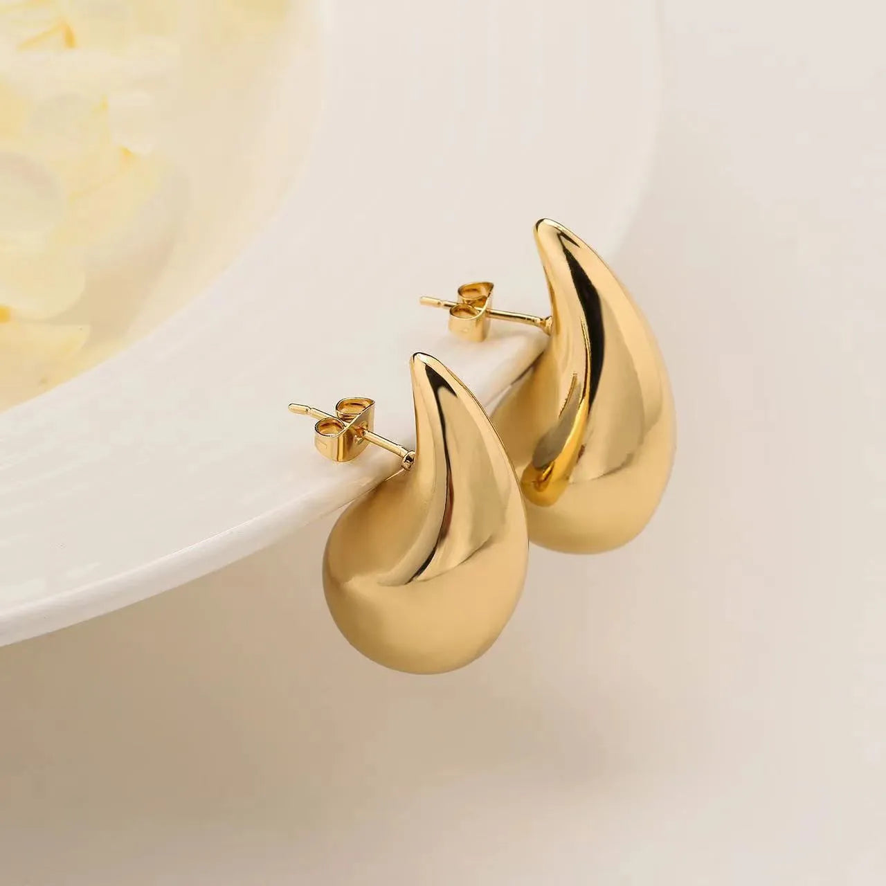 Aretes de Gota | dorado o plateado