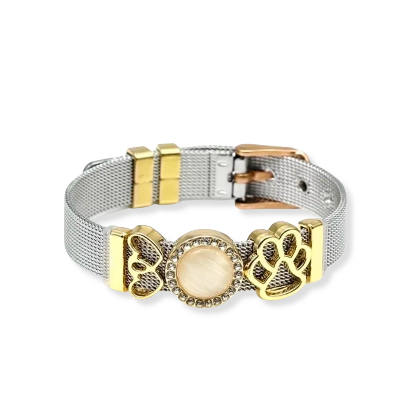 Pulsera con charms | 3 opciones de charms | doble tono