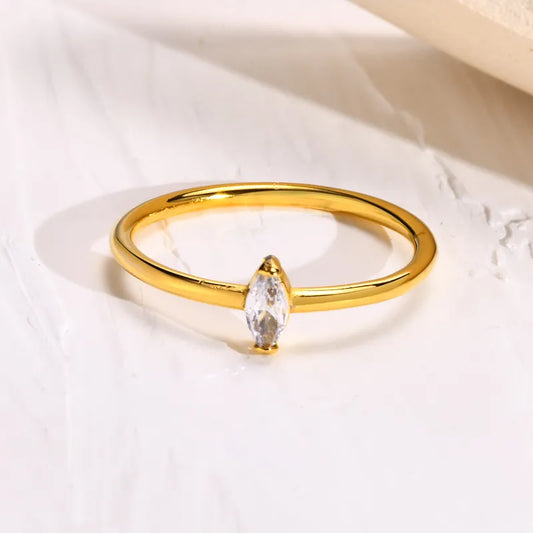 Anillo Almond | dorado | size 7 y 8