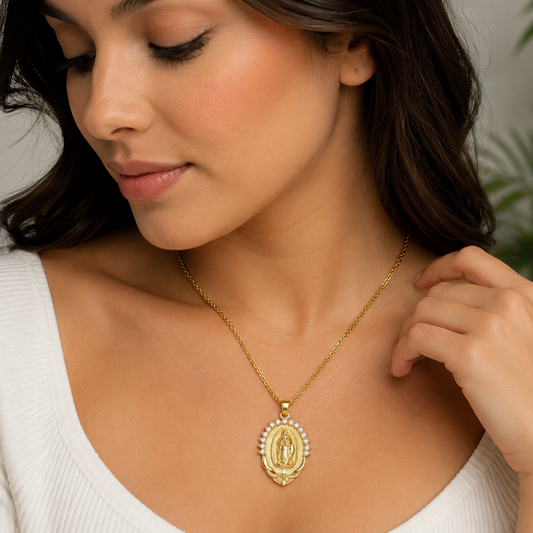 Collar Guadalupe de Luz- Acero Inoxidable 316L