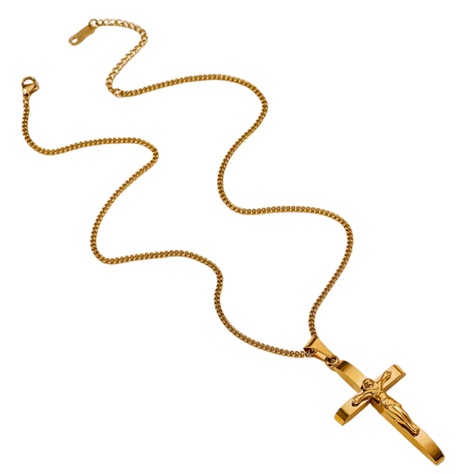 Collar Cruz Fe – Acero Inoxidable 316L
