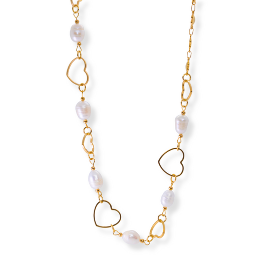 Collar Dulce Encanto | con perlas | dorado