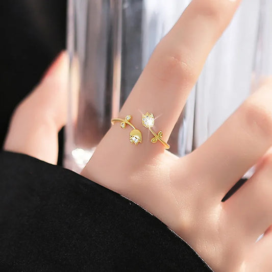 Anillo Lucia | dorado | ajustable
