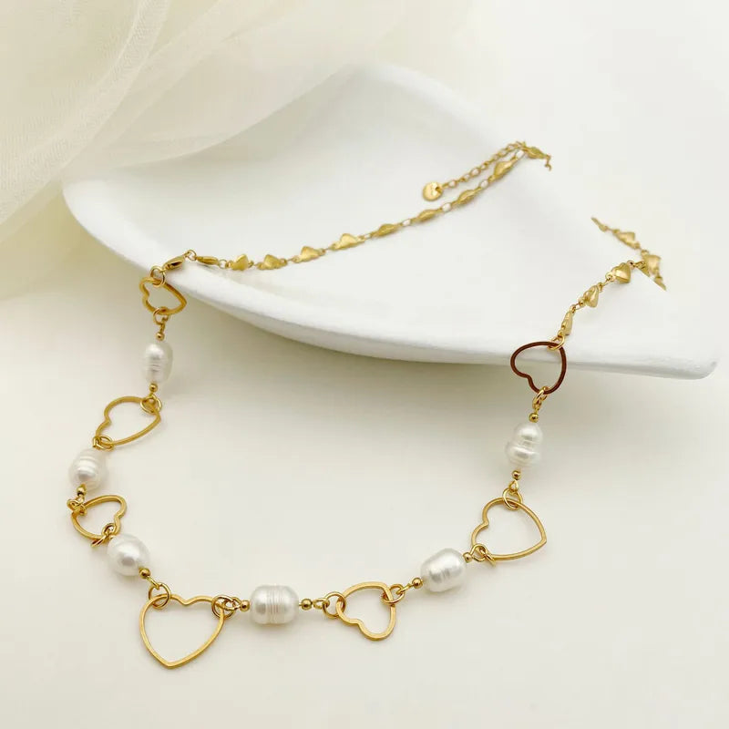 Collar Dulce Encanto | con perlas | dorado