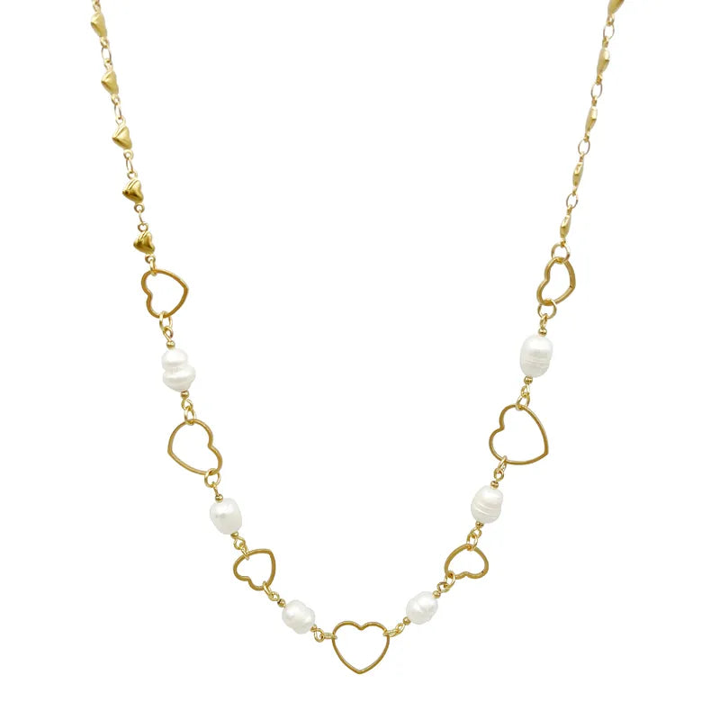 Collar Dulce Encanto | con perlas | dorado