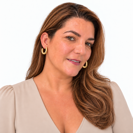 Aretes Gladis en dorado y plata| Acero inoxidable