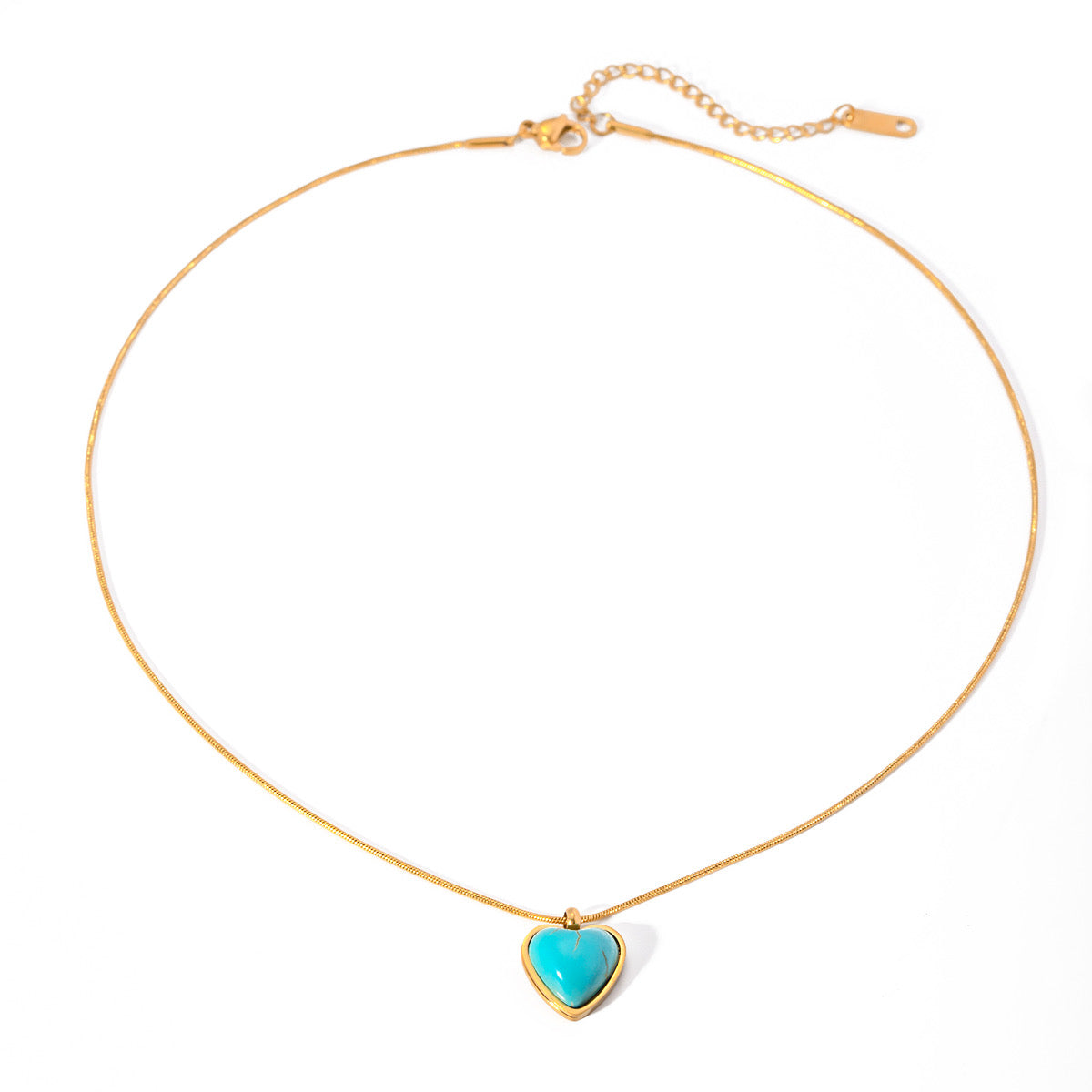 Collar Amor Turquesa | dorado