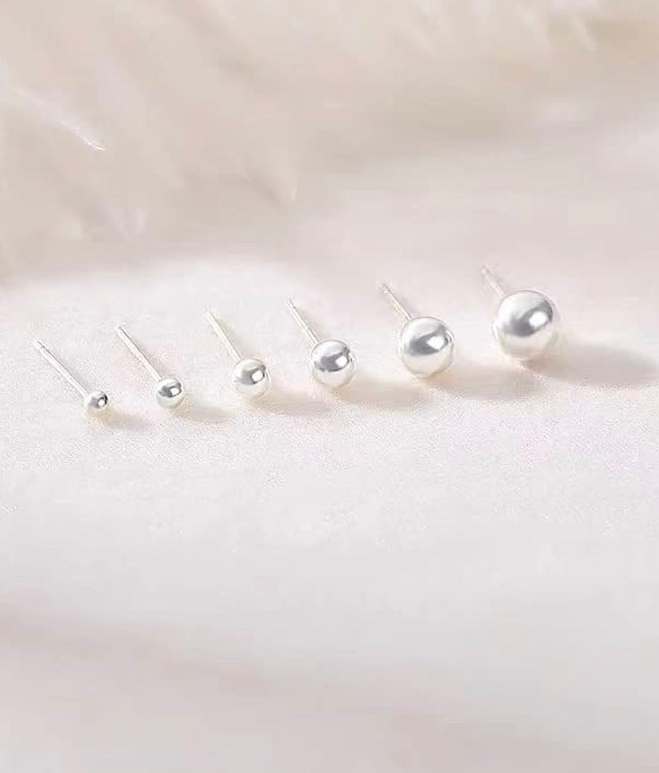 Aretes Studs 925 Sterling Silver | diferentes tamaños