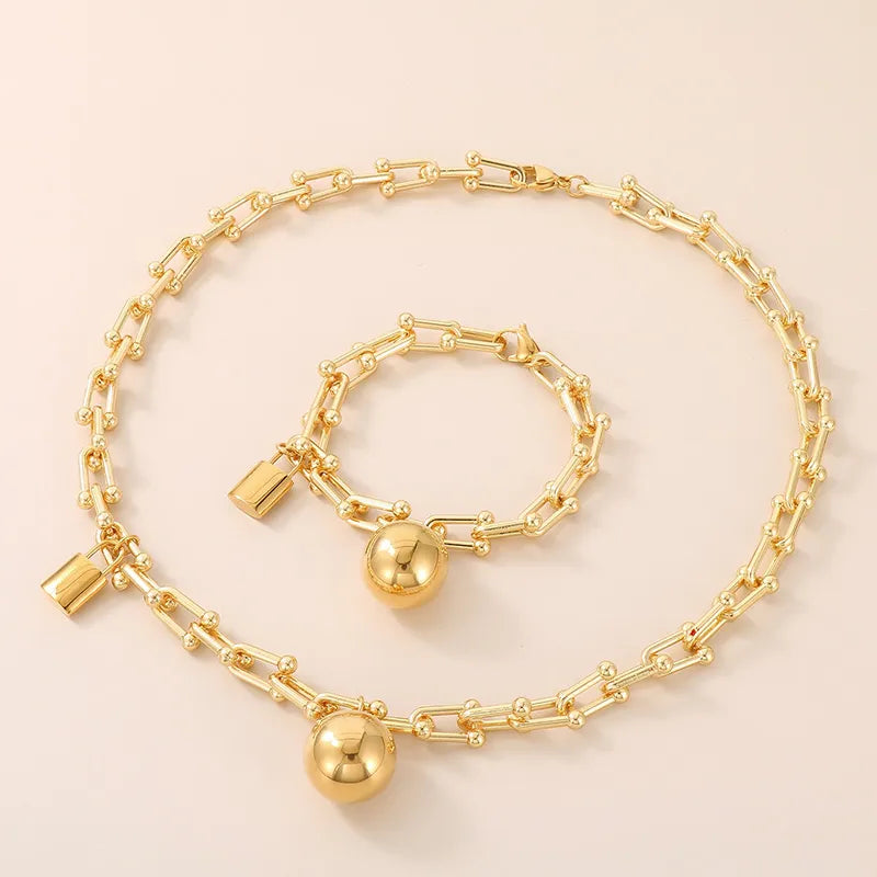Set Balin con candado | dorado o plata | 2 piezas