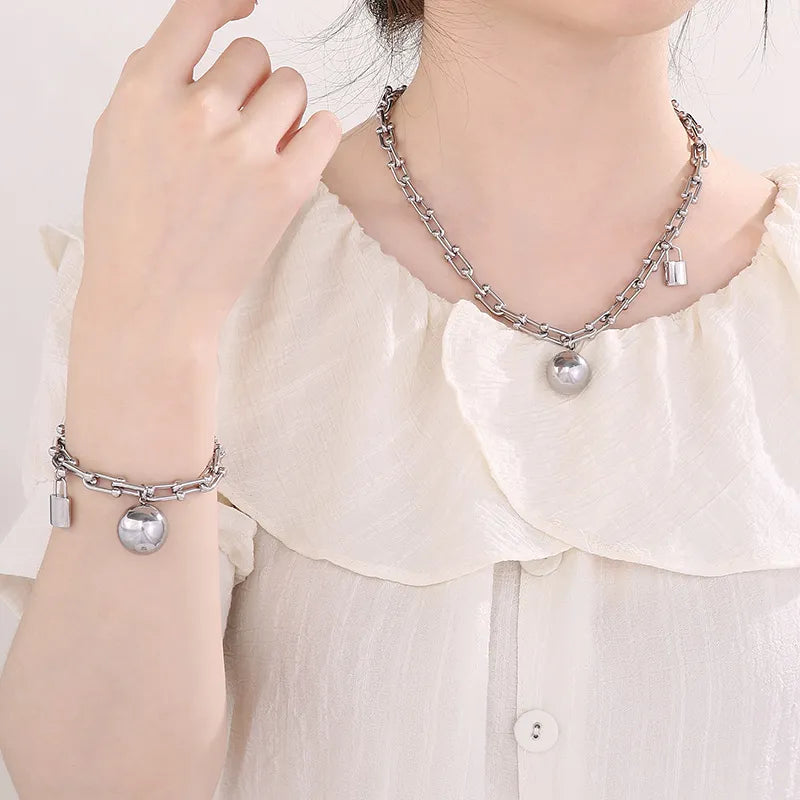 Set Balin con candado | dorado o plata | 2 piezas