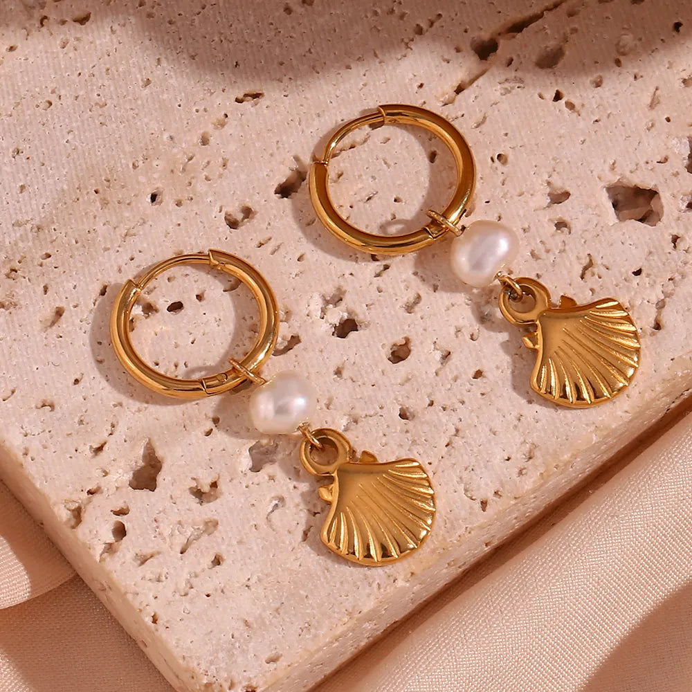 Set Concha con perla | 2 piezas