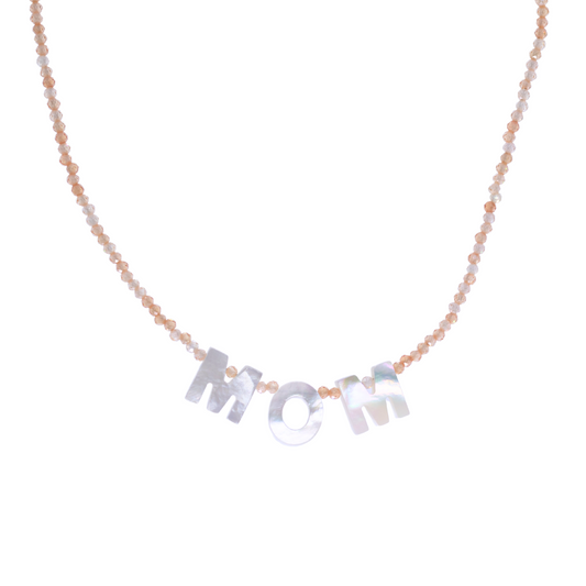 Collar Mom | piedras y perlado
