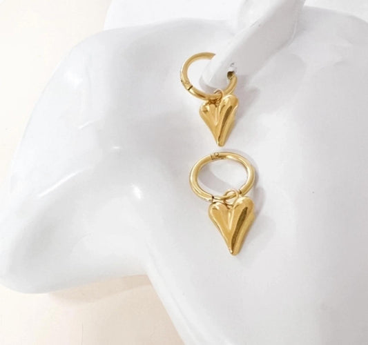 Aretes Love Hoops | 2 en 1 | dorados