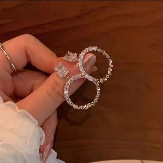 Aretes Roung Elegant | plateado