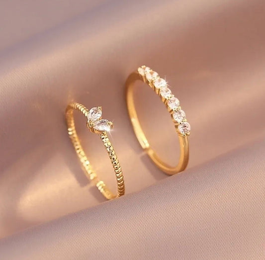 Anillo Simple Glow | 2 piezas | ajustable