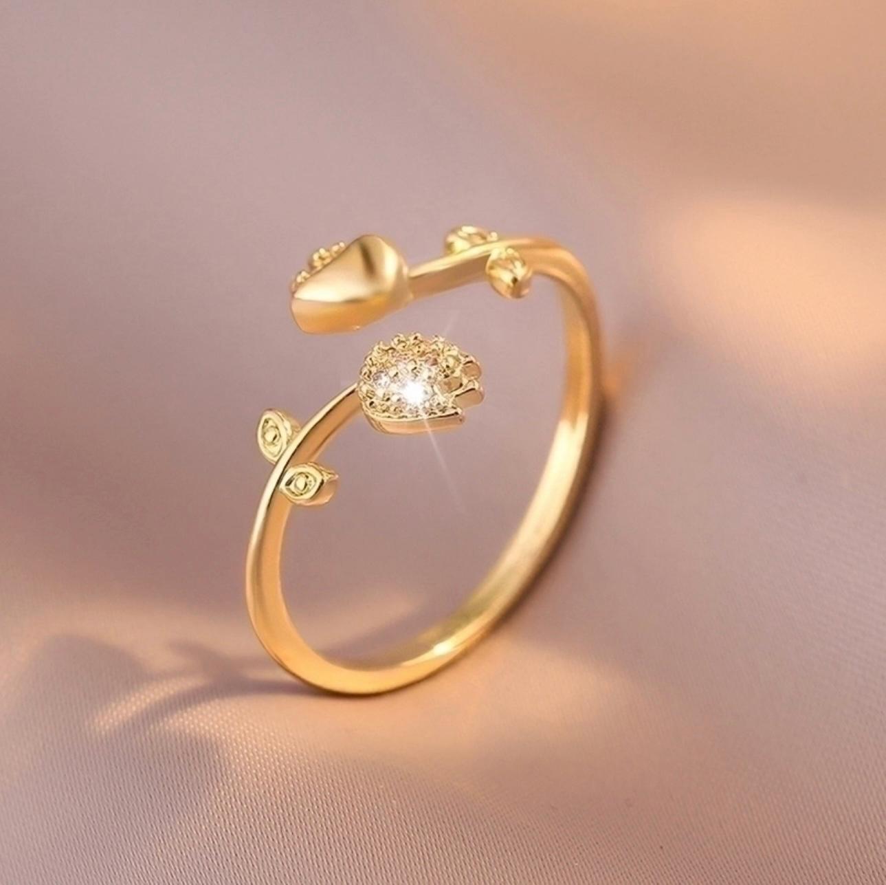 Anillo Lucia | dorado | ajustable