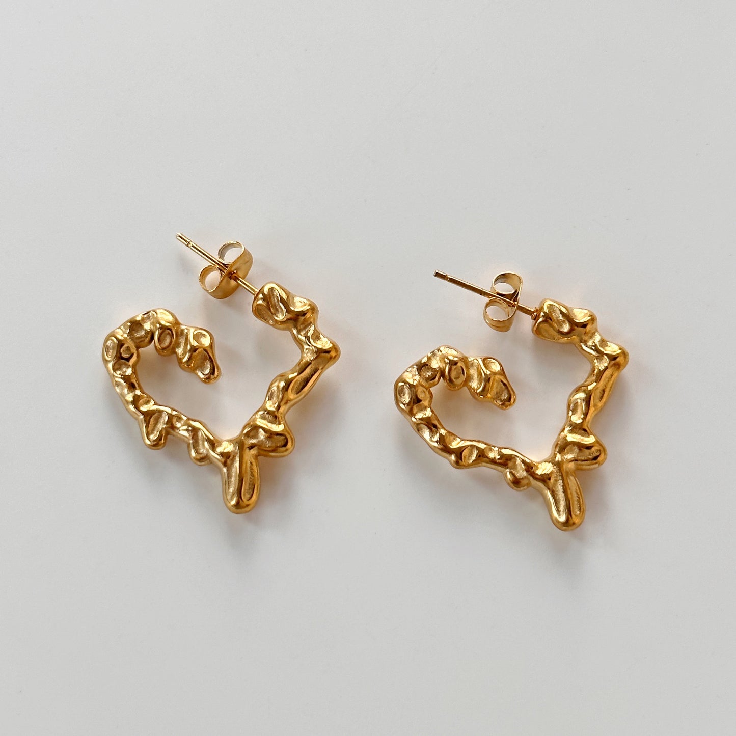 Set Aly de corazón | 2 piezas | dorado o plateado