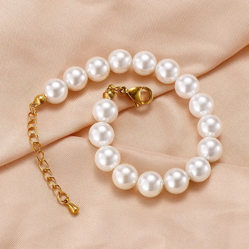 Pulsera de Perlas | dorada