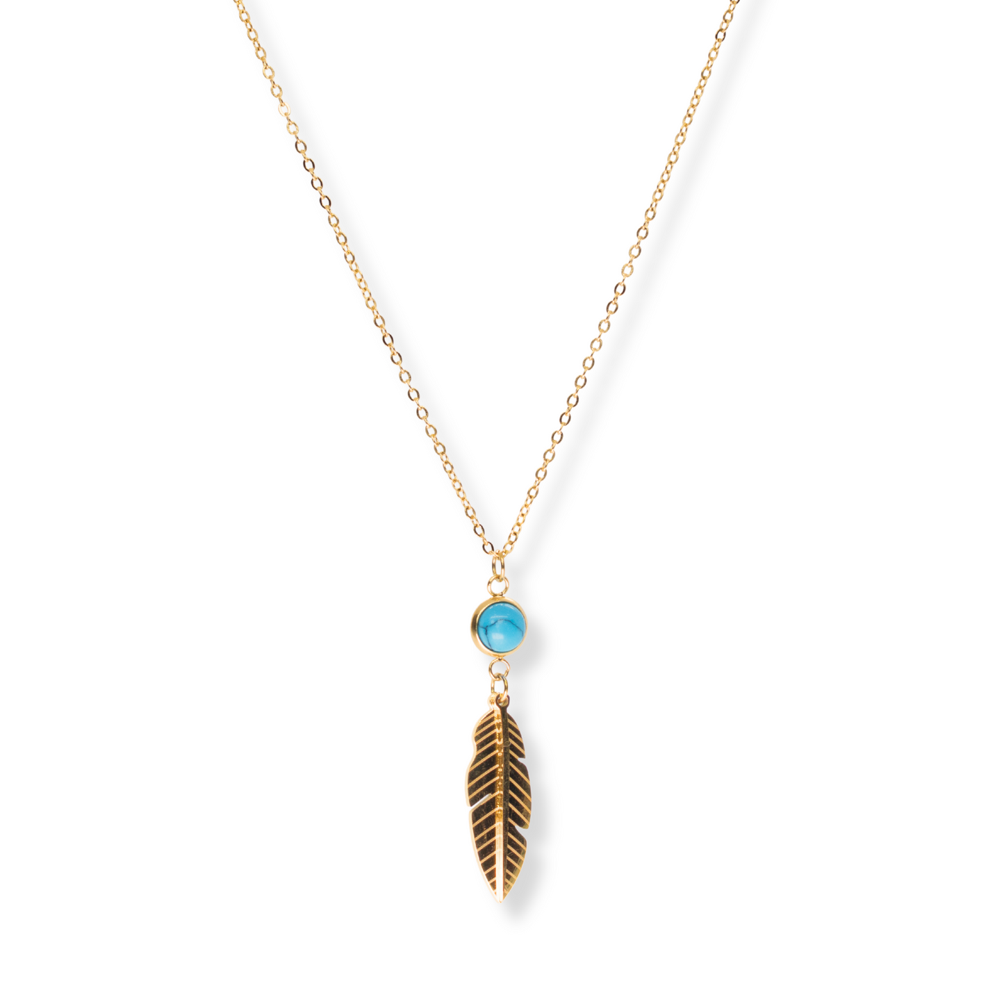 Collar Espiritu Turquesa | dorado