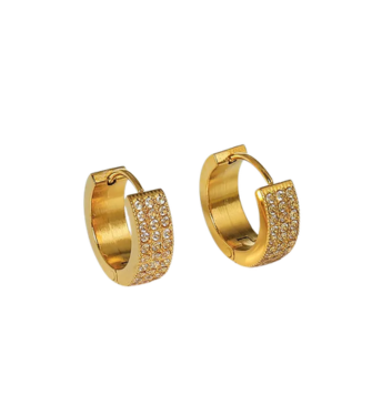 Aretes huggie | oro-plata