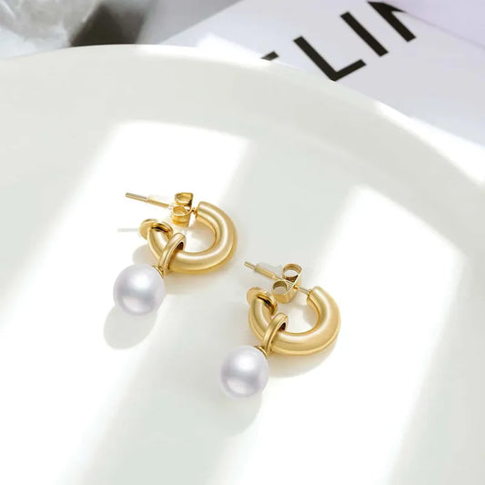 Aretes Perlita | arrgollas | dorado