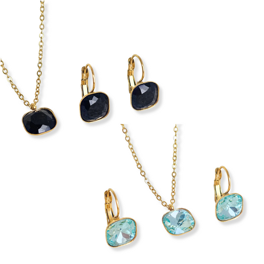 Set de Zirconias | negro o azul