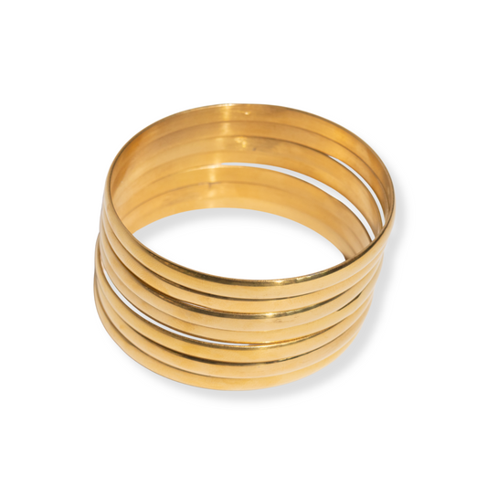Bangles de 7pcs | dorado