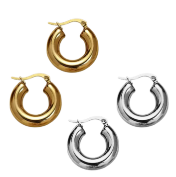Aretes Alissa -Redondos -Oro o Plata