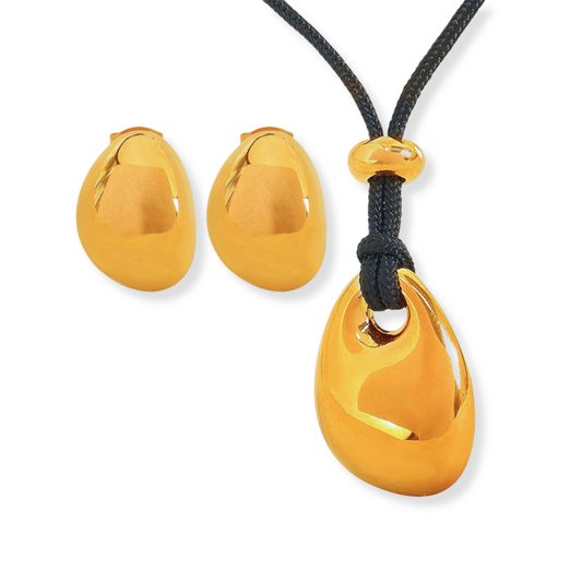 Set Geométrico | 2 piezas | dorado