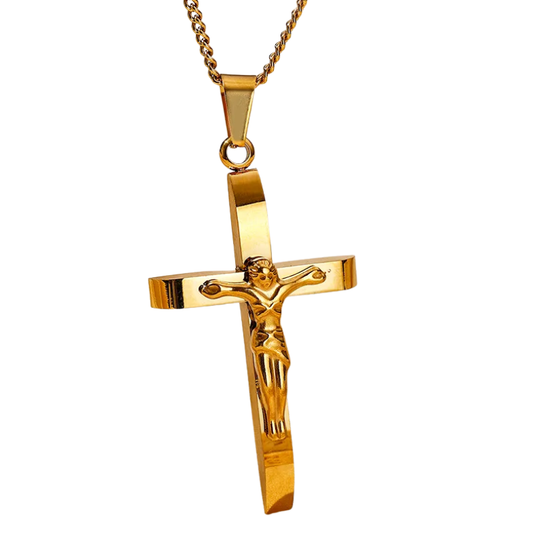 Collar Cruz Fe – Acero Inoxidable 316L