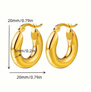 Aretes Alissa -Redondos -Oro o Plata
