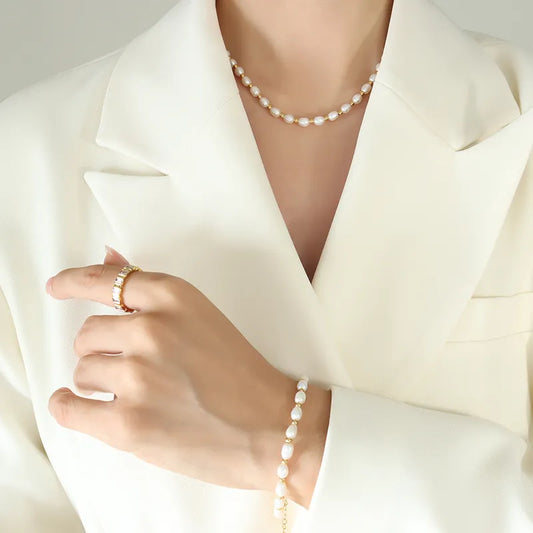 Set Isa | perlas | 2 piezas