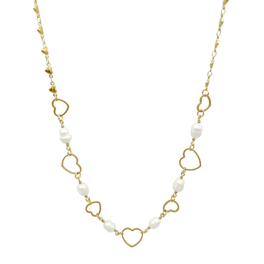 Collar Dulce Encanto | con perlas | dorado