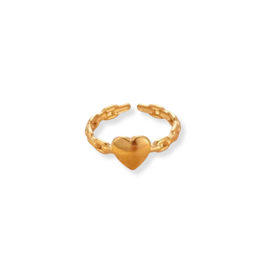 Anillo Golden Heart | Ajustable