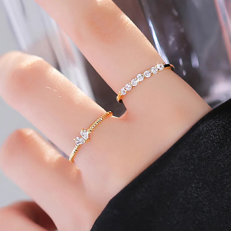 Anillo Simple Glow | 2 piezas | ajustable