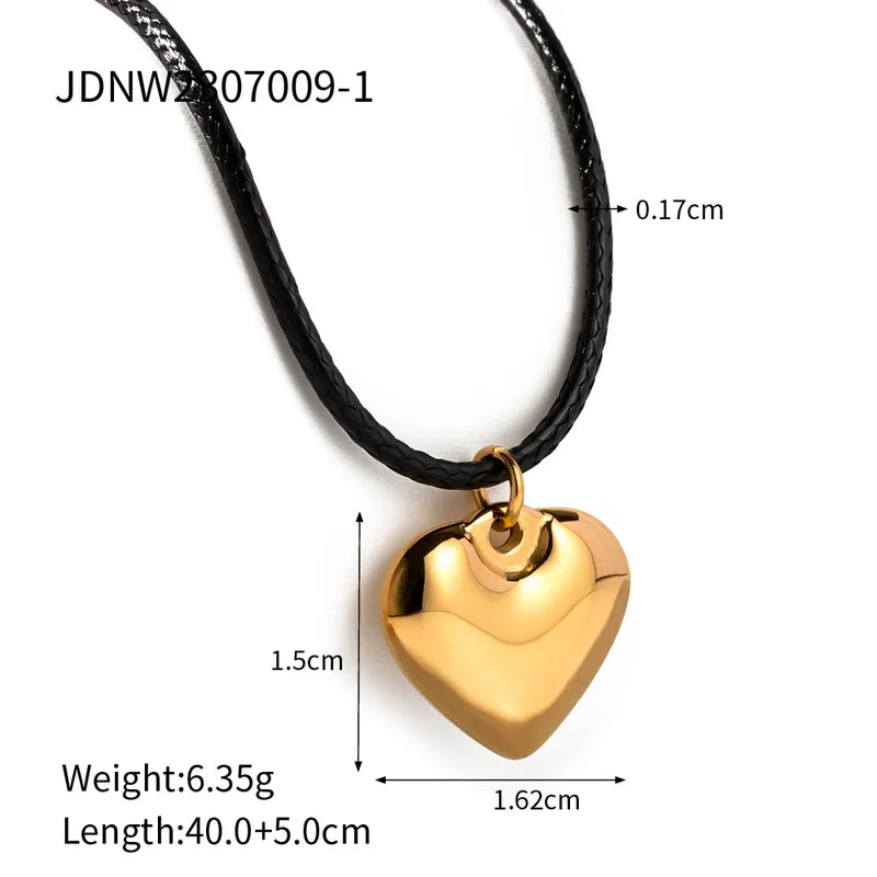 Collar Dalia | negro y dorado