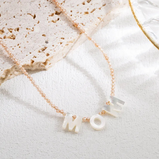 Collar Mom | piedras y perlado
