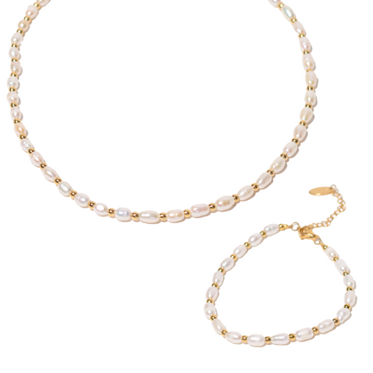 Set Isa | perlas | 2 piezas