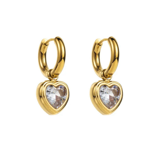 Aretes Mary | 2 en 1 | doradas