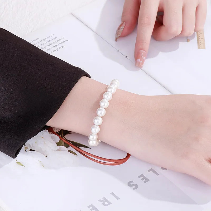 Pulsera de perlas | dorada