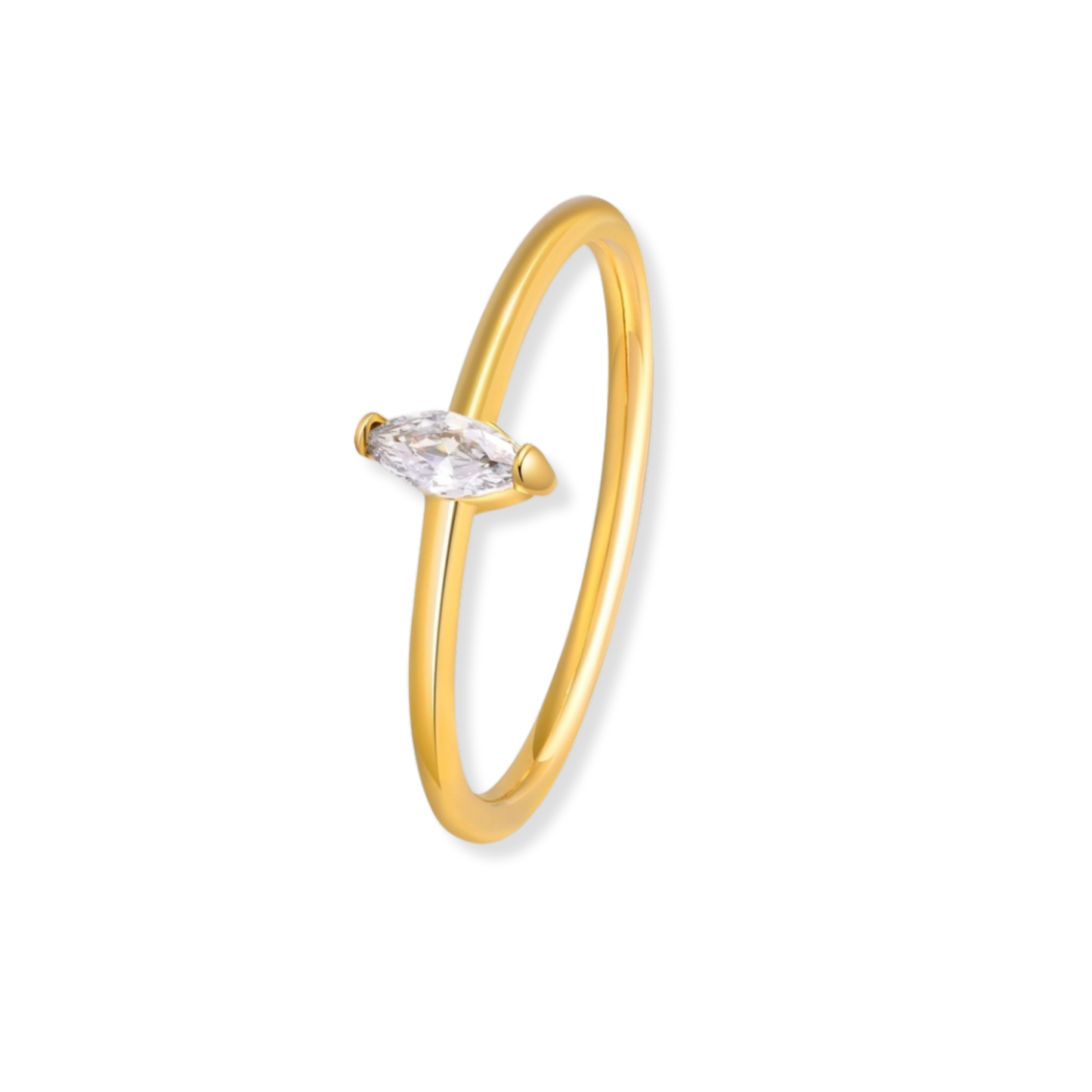 Anillo Almond | dorado | size 7 y 8