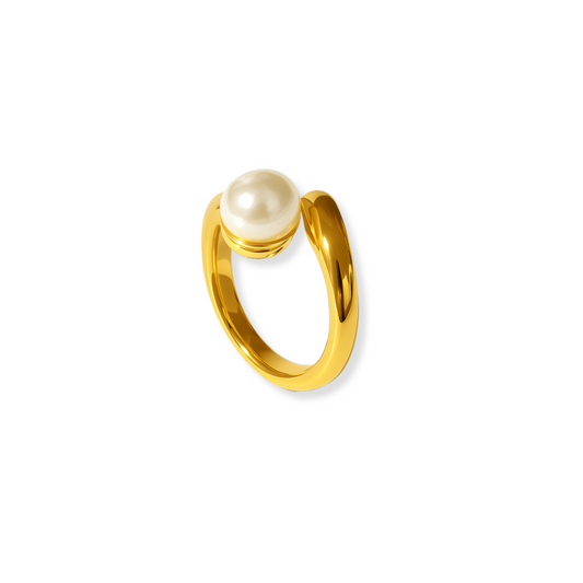 Anillo de una perla | ajustable