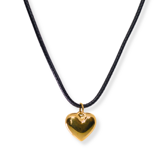 Collar Dalia | negro y dorado