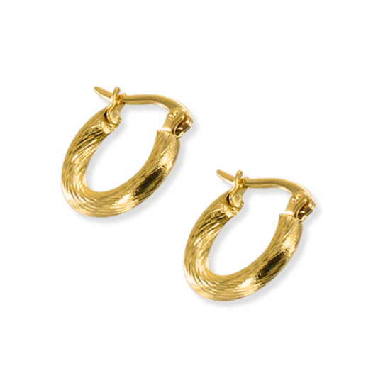 Aretes Gold Hoops | dorado