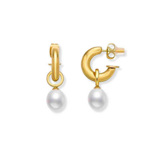 Aretes Perlita | arrgollas | dorado