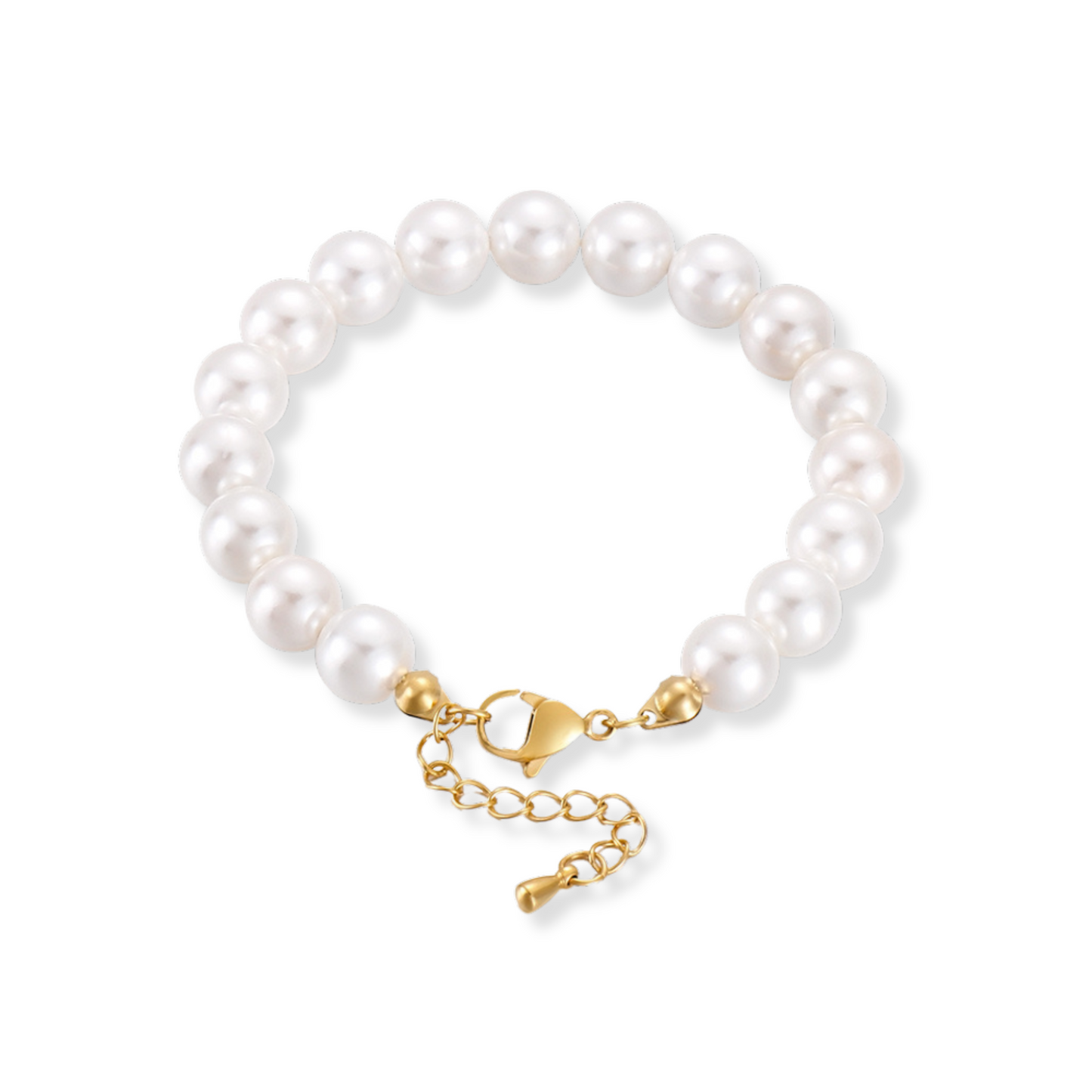 Pulsera de perlas | dorada