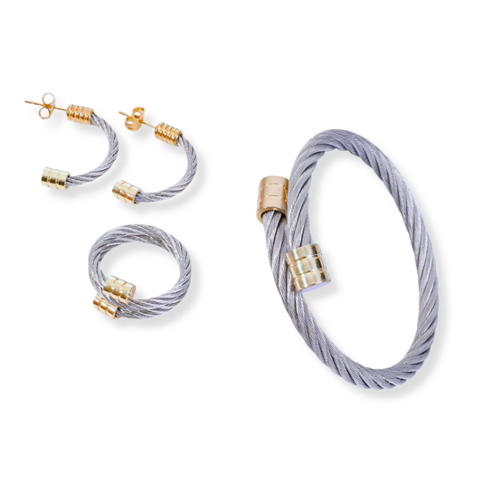 Set espiral | 3 piezas | doble tono