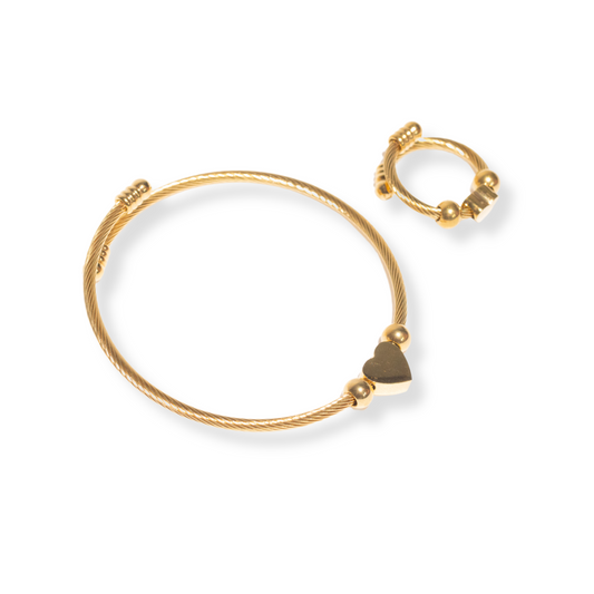 Set espiral con corazón | 2 piezas
