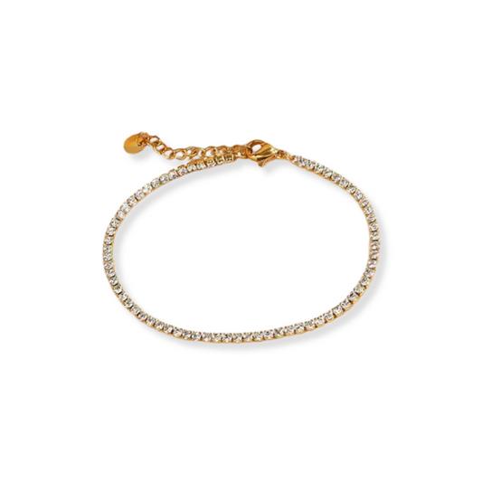 Pulsera en cadena Tennis | 2mm | dorada