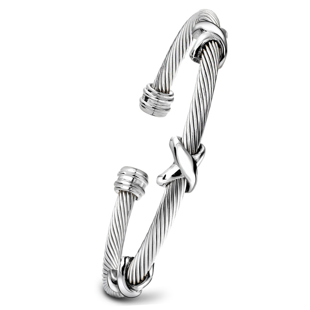 Adjustable Twist Cable Bracelet | Gold or Silver - Stainless Steel